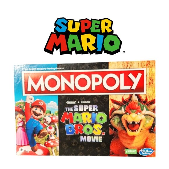 NEW Monopoly Super Mario Movie Edition Board Game Nintendo Bowser CHRISTMAS GIFT - Picture 1 of 13